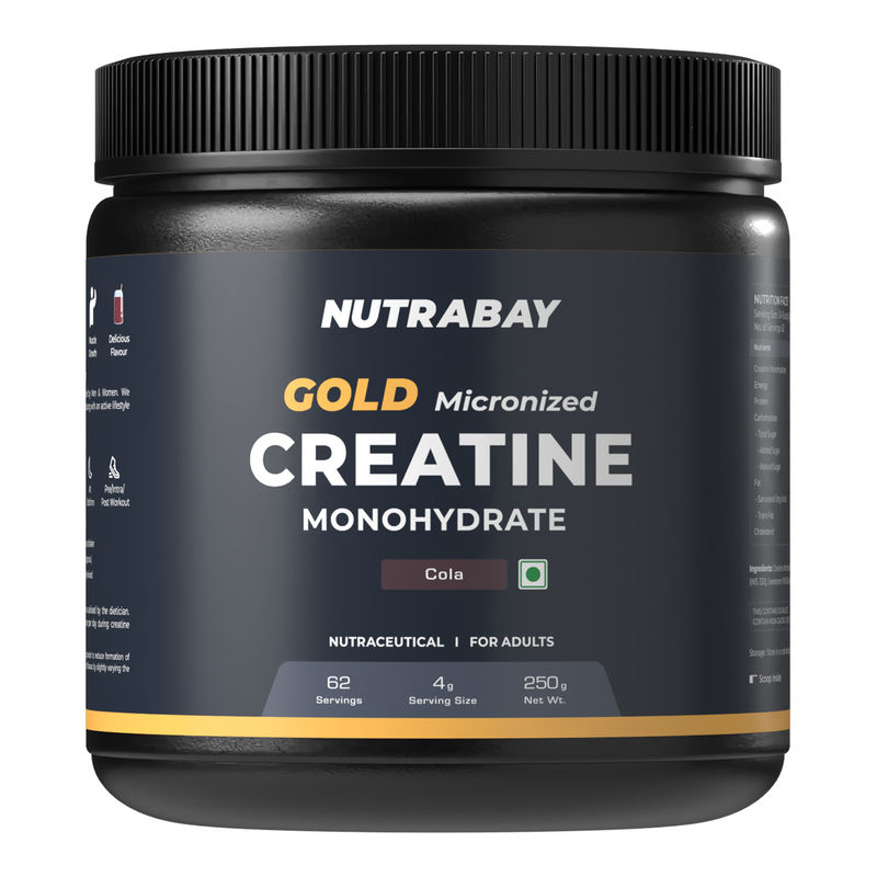 Nutrabay Gold Micronised Creatine Monohydrate Powder - Cola