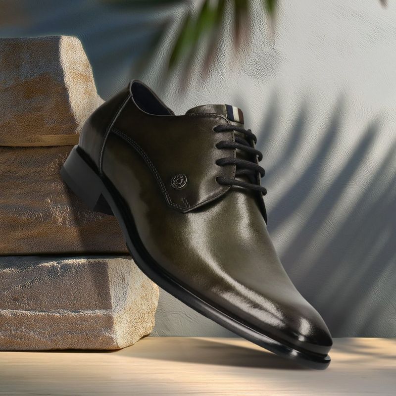 Bugatti Mansueto Flex Dark Green Men Formal Derbies (EURO 41)