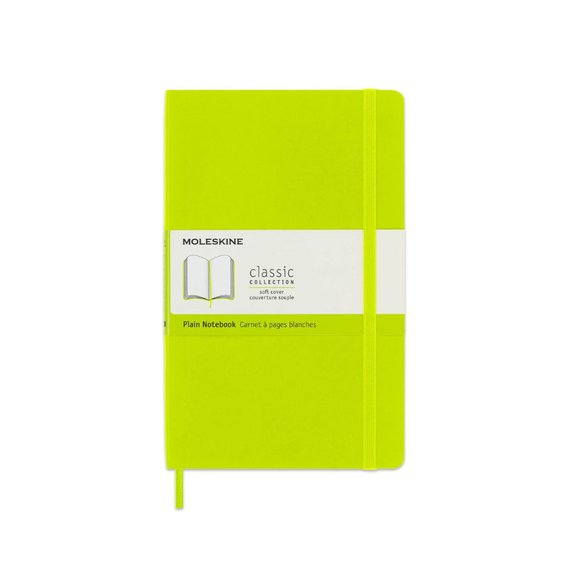 MOLESKINE Classic Large Soft Cover Notebook (Plain) Lemon Green Buy