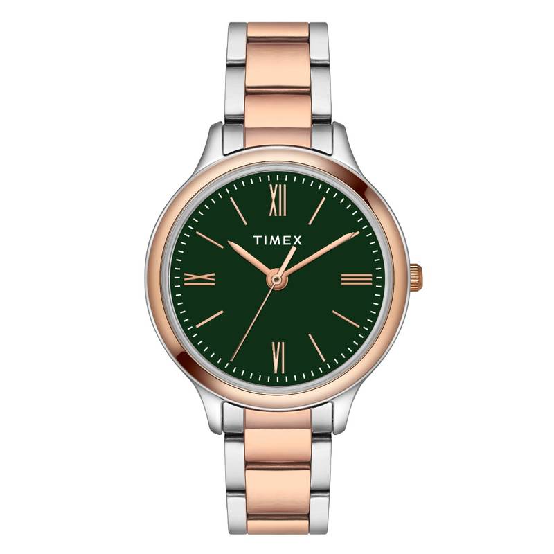Timex Round 21mm Green Dial Analog Women Watch - TWTL121SMU04