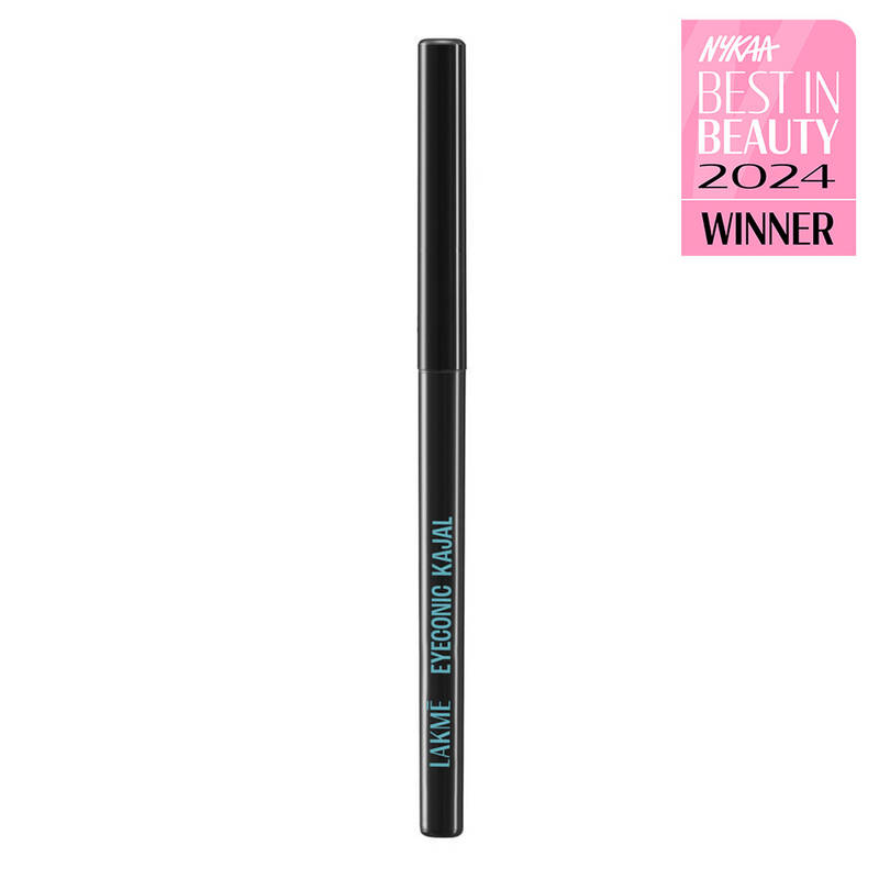 Lakme Eyeconic Kajal Eyeliner – Wasserdicht, Verwischfest, Bis Zu 10 Stunden Halt, Dermatologisch Getestet