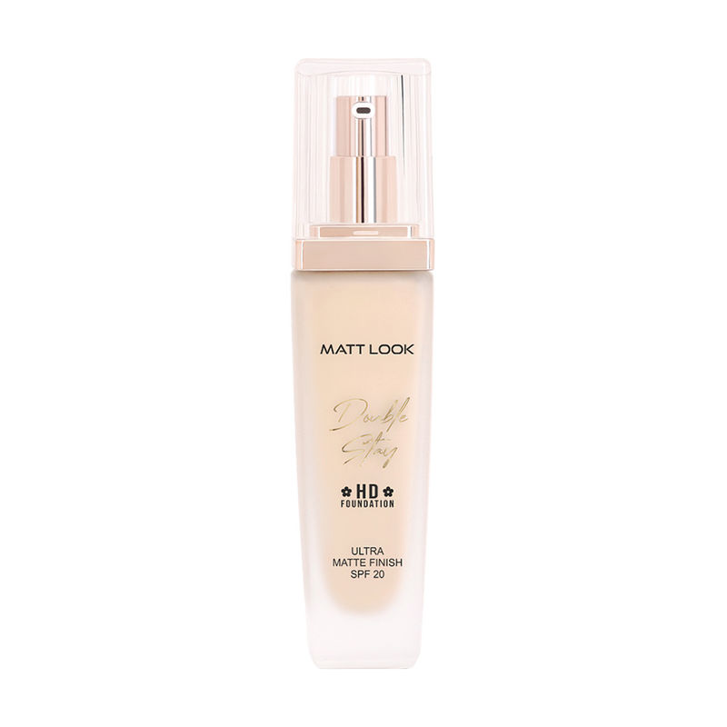 Matt look Double Stay HD Weightless Foundation Matte Finish - 01 White Ivory
