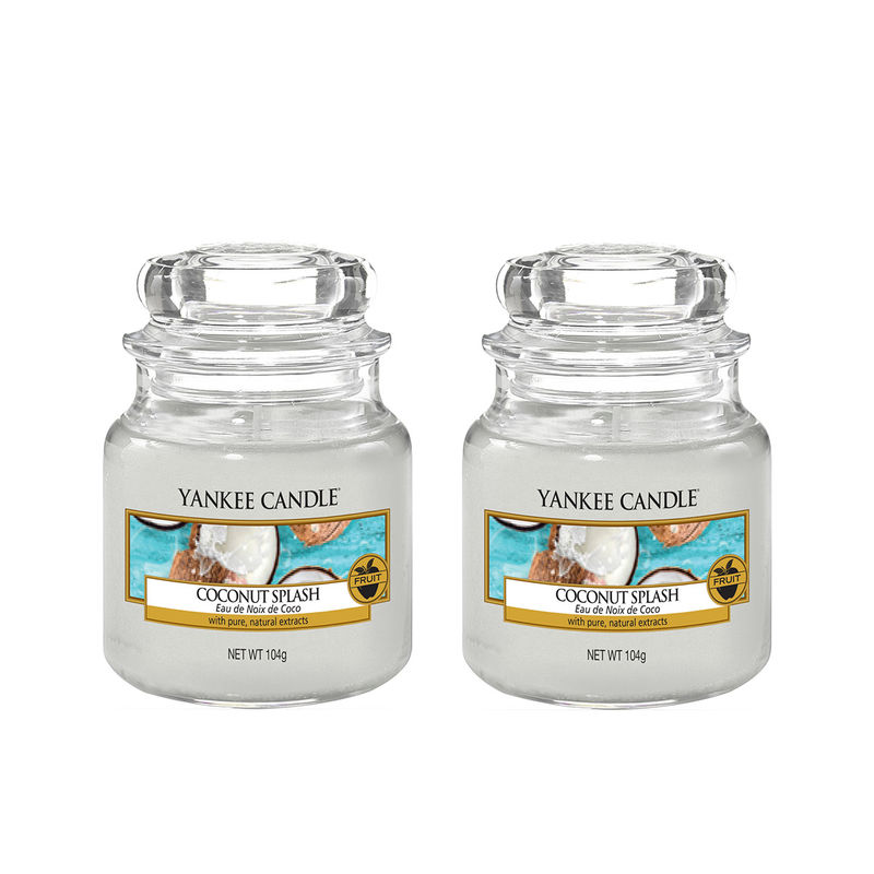 Yankee Candle Classic Jar Coconut Splash Scented Candles Pack of 2