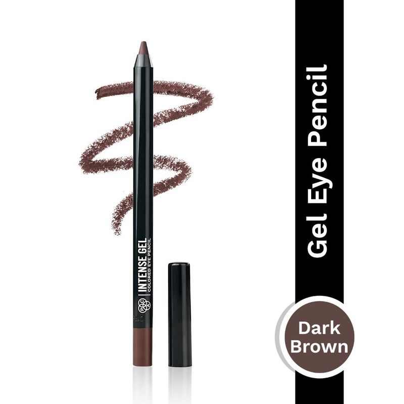PAC Intense Gel Colored Eye Pencil Dark Brown - 36H Long Wear, Smudgeproof Waterproof, Easy Glide