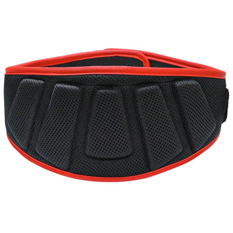Musclexp Gym Nylon Padded Weightlifting Belt, Unisex, Ultra-light Foam Core, Black - Large