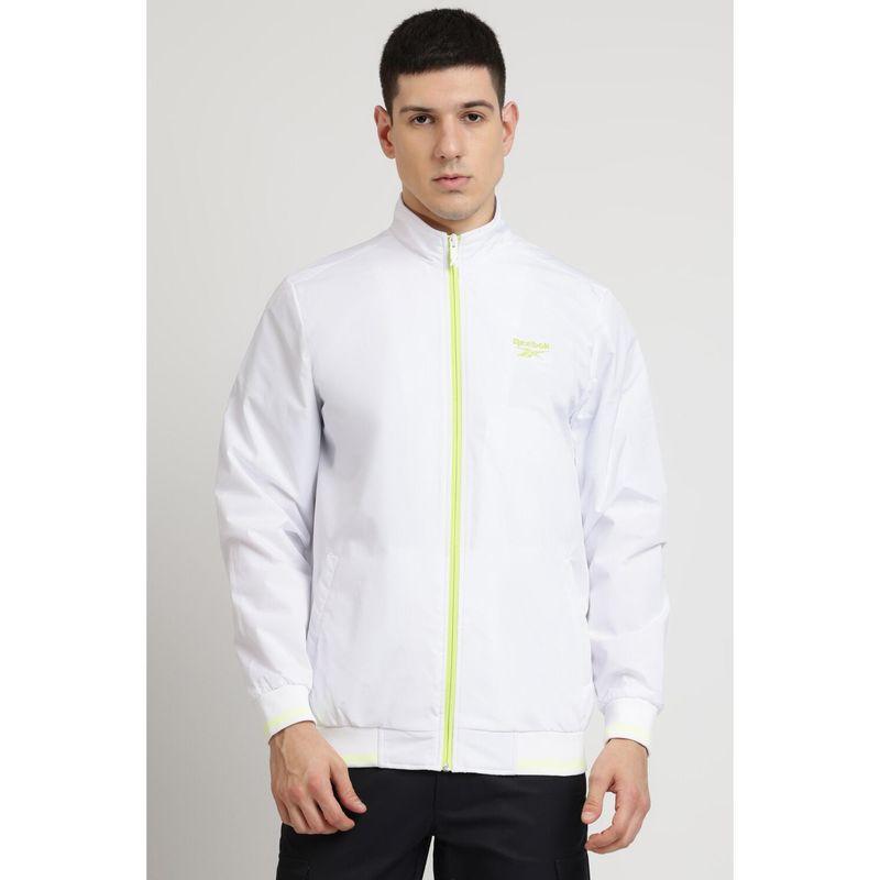 Reebok Mens Solid White Jacket (L)