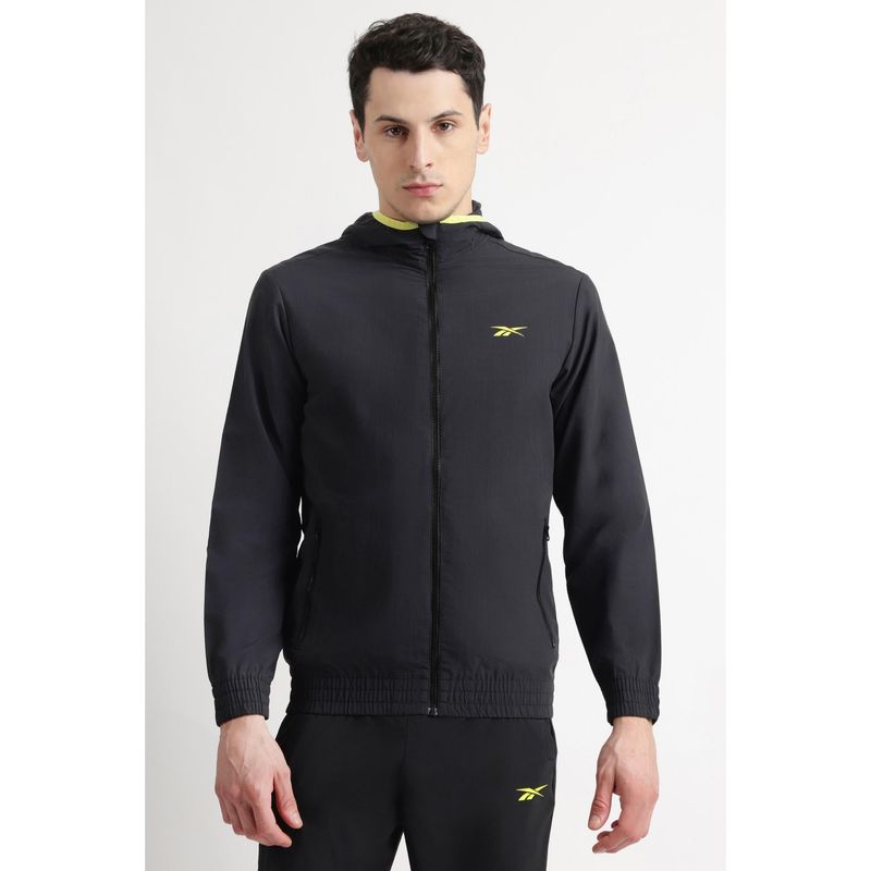 Reebok Mens Solid Black Jacket (M)