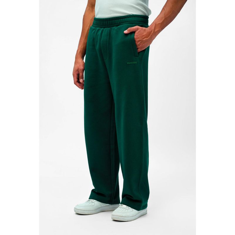 Bonkers Corner Bottle Green Everyday Trackpant (L)