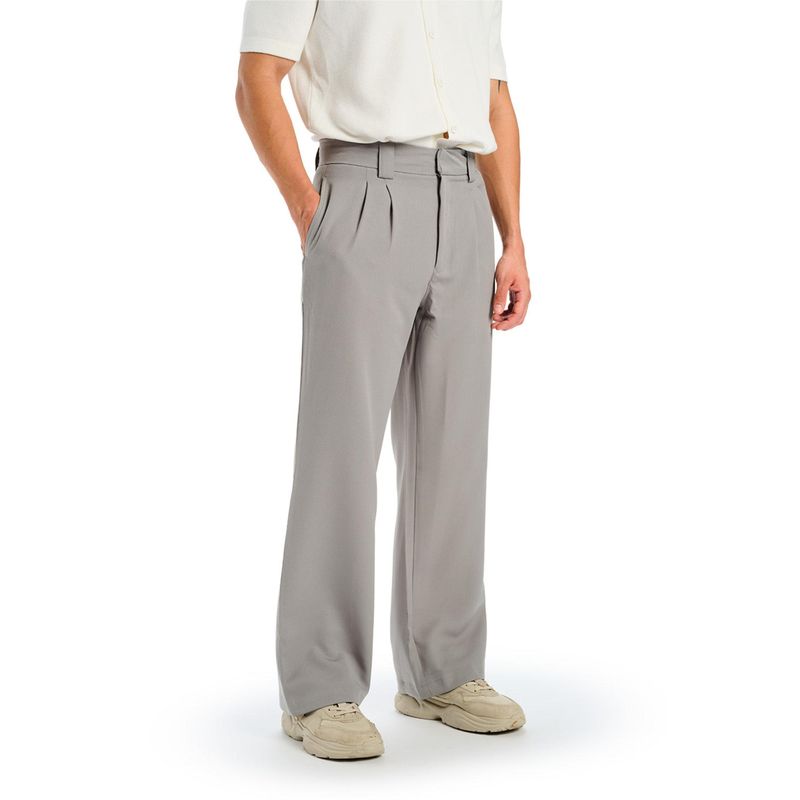 Bonkers Corner Grey Loose Fit Tailored Trouser (L)