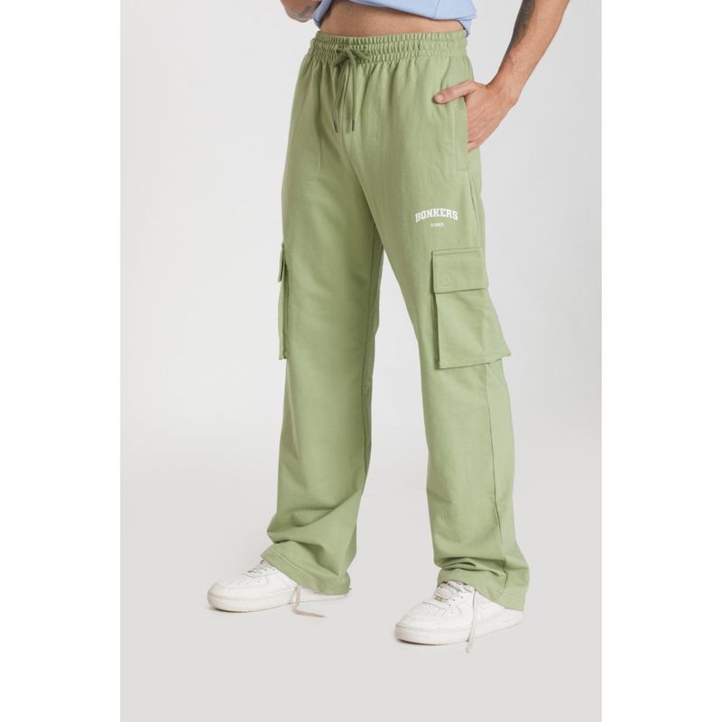 Bonkers Corner Matcha Utility Straight Fit Trackpant (XS)
