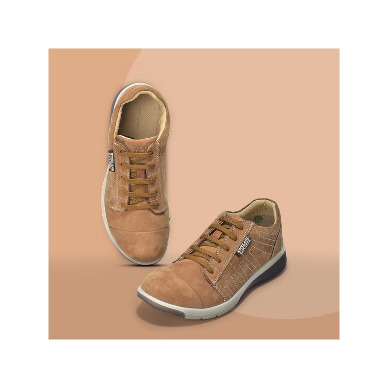 WOODLAND Mens Cashew Tan Casual Boots (UK-6)