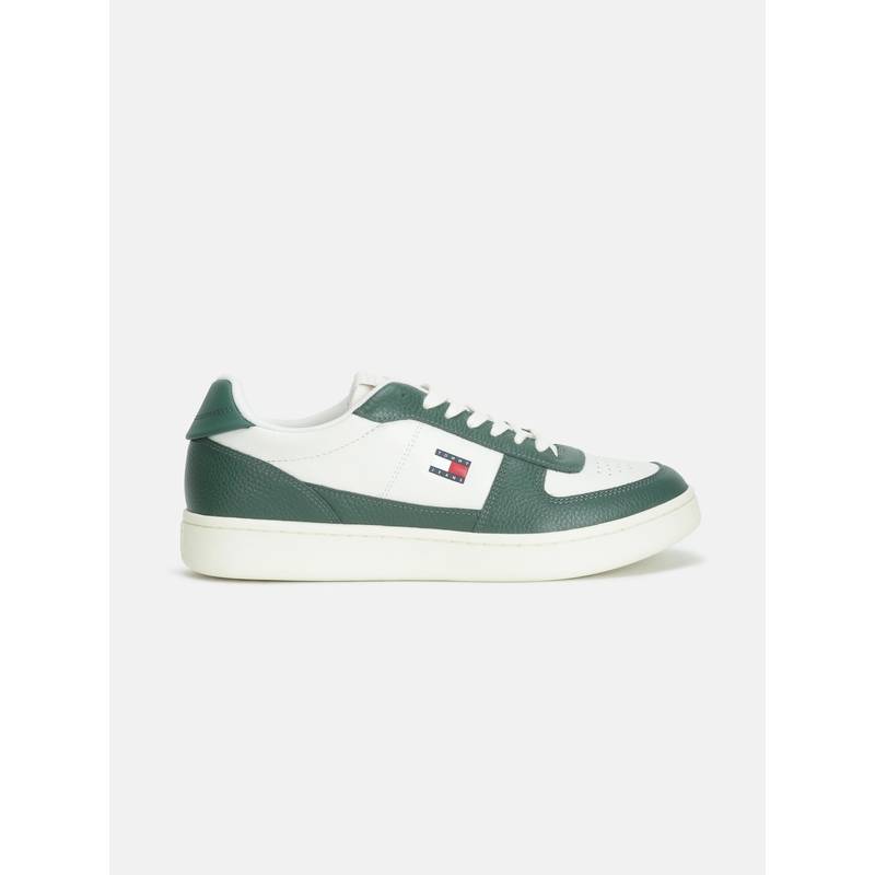 Tommy Hilfiger Men Green Leather Sneakers (EURO 41)