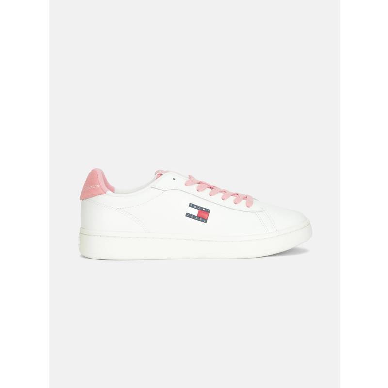 Tommy Hilfiger Women White Leather Sneakers (EURO 36)