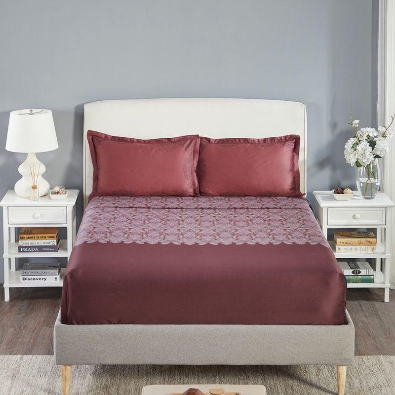 Trident Beautiful Beginnings King Bedsheet 2 Pillow Covers Advait (Set