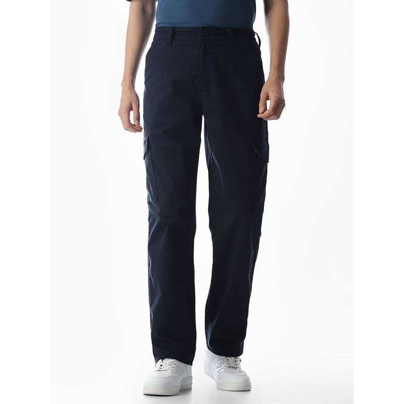 Jack & Jones Men Anti Fit Navy Blue Cargo (32/32)