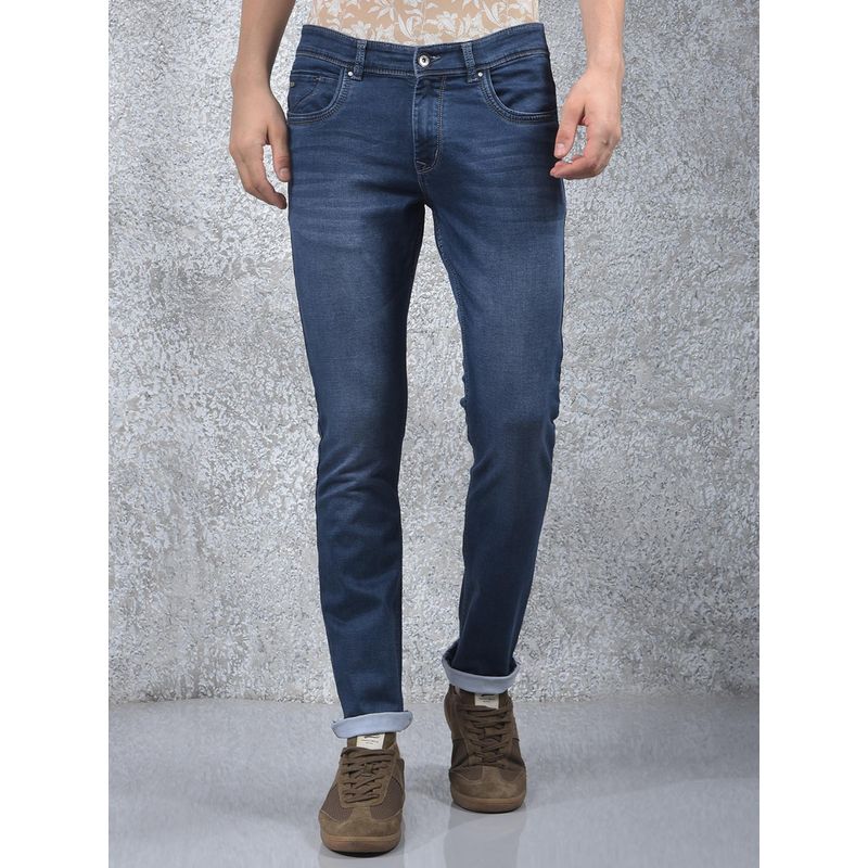 CRIMSOUNE CLUB Men's Blue Slim Jeans (36)