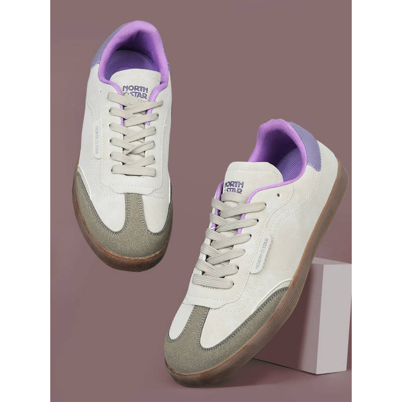 North Star Women Sports Round Toe Low Top Walking Shoes Multi-Color (UK 5)