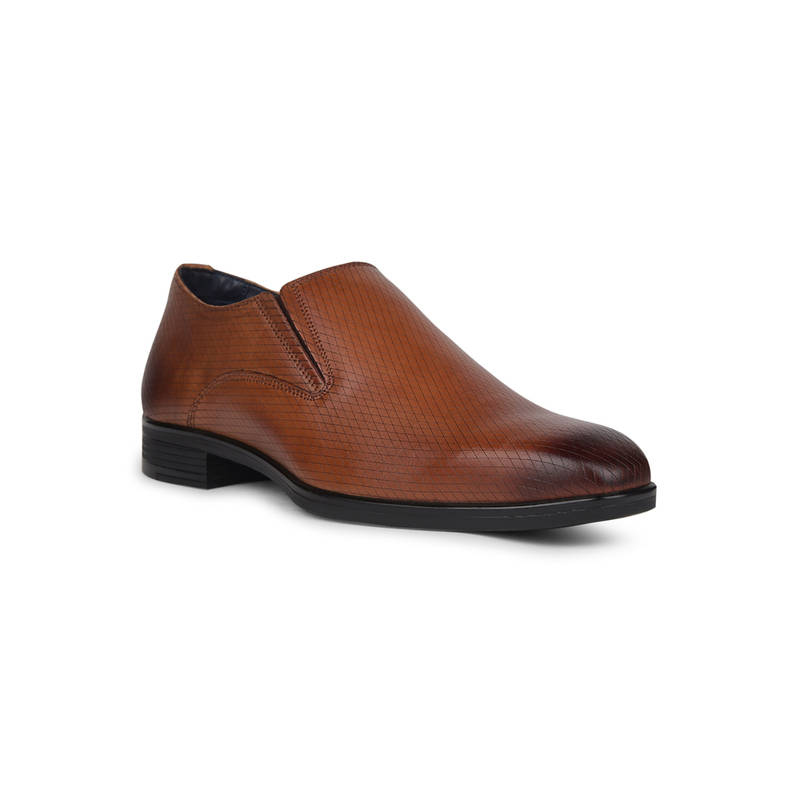 Red Label Men Formal Round Toe Loafers Brown (UK 11)