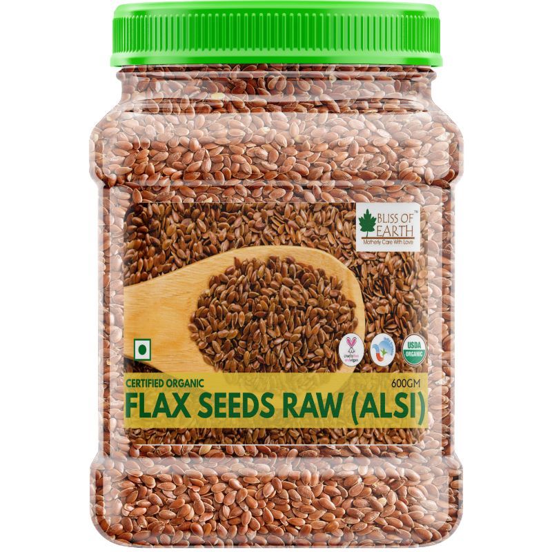 Bliss Of Earth Certified Organic Flax Seed