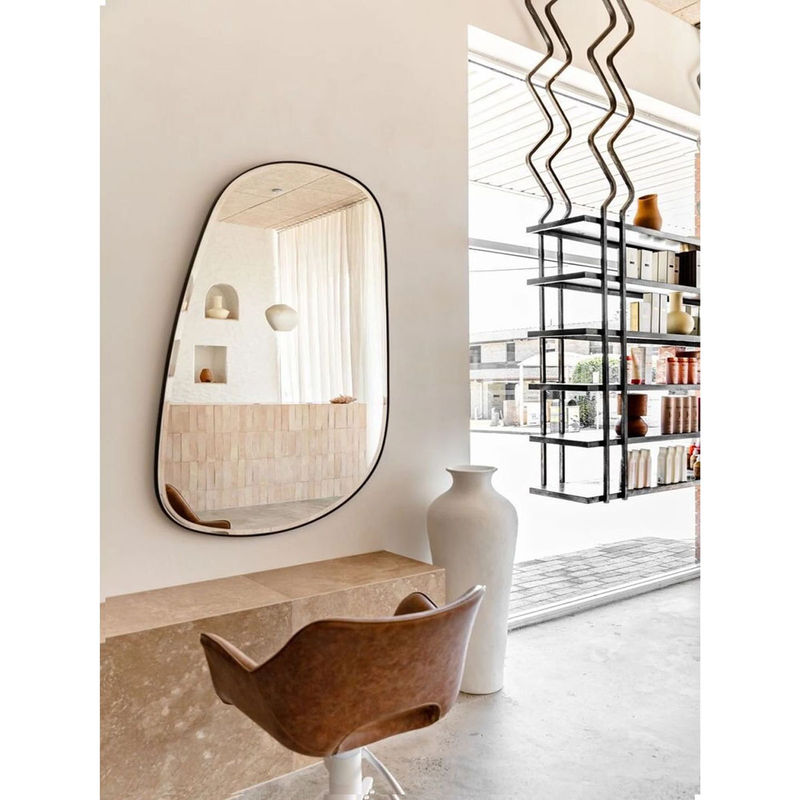 A closer look at Black Textured Decorative Wall Mirror
