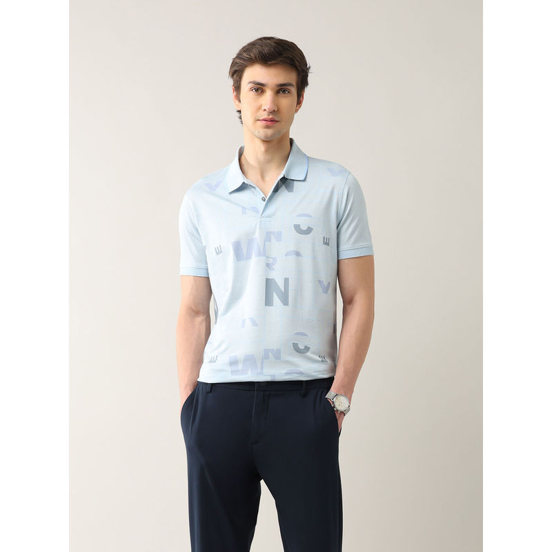 Arrow Newyork Men'S Typographic Printed Regular Fit Polo T-Shirt (S)