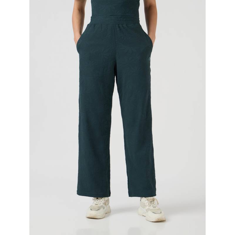 Technosport Green Women's Textured Straight Fit Trackpant (2XL)