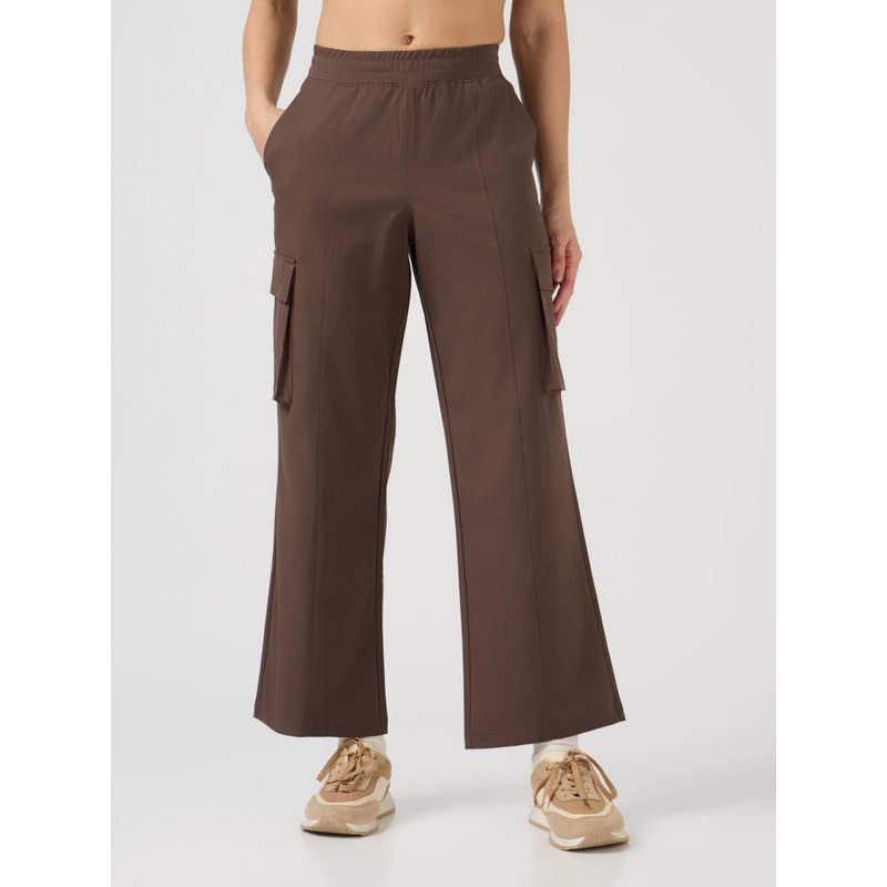 Technosport Brown Women's Regular Fit Cargo Trackpant (S)