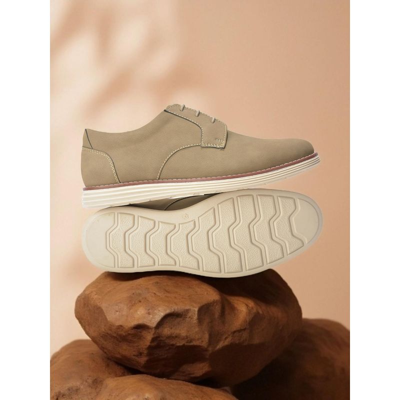 Cantabil Beige Derbies for Men (UK 7)