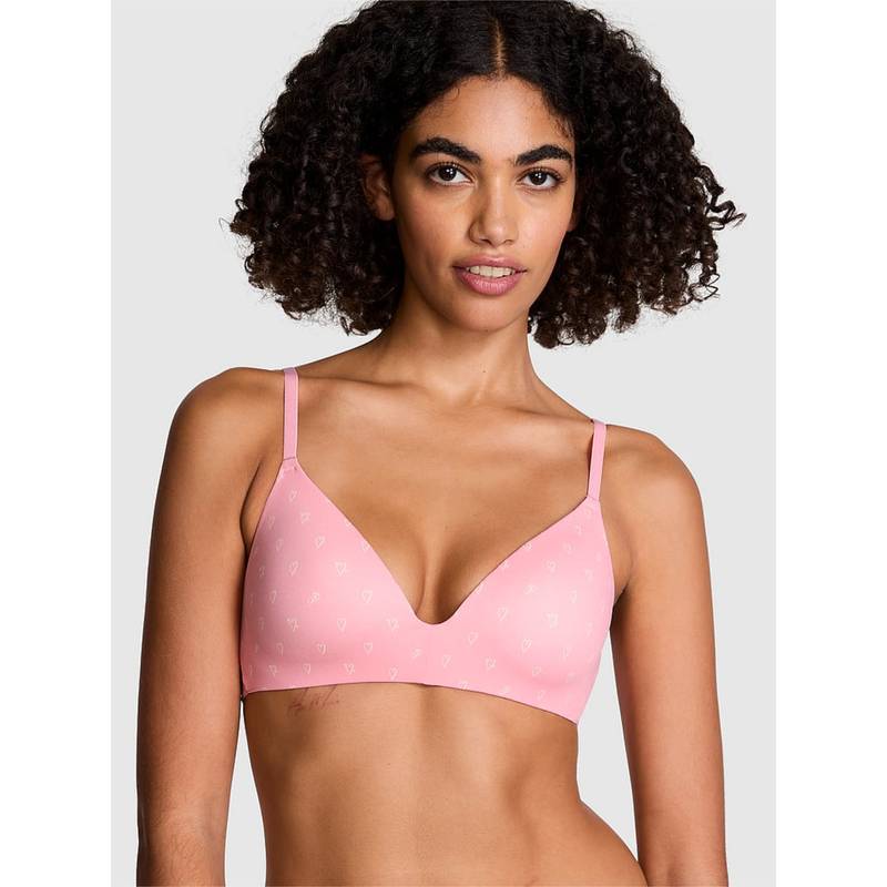 Victoria's Secret Pink Printed Demi Bra (38B)