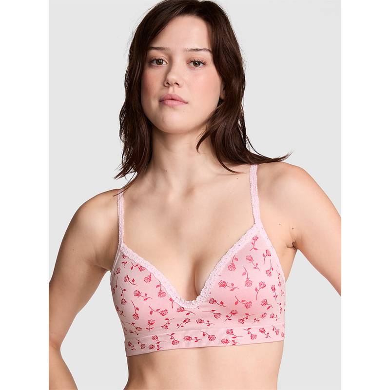 Victoria's Secret Pink Comfort Seamless Push-Up Wireless Bra (S DD)