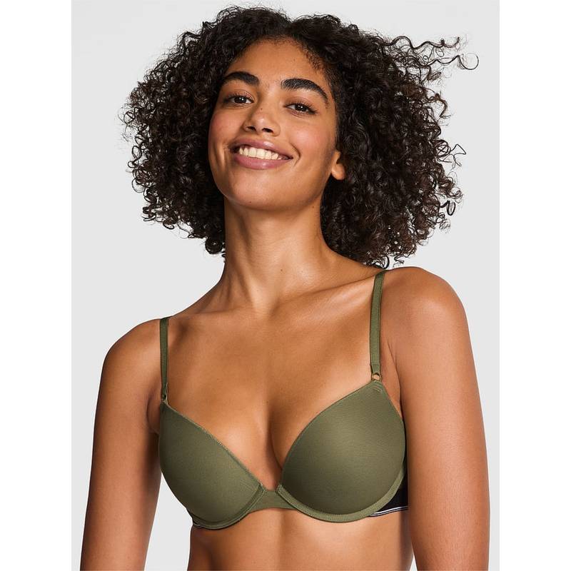 Victoria's Secret Pink Wear Everywhere Green Push Up Bra (38B)