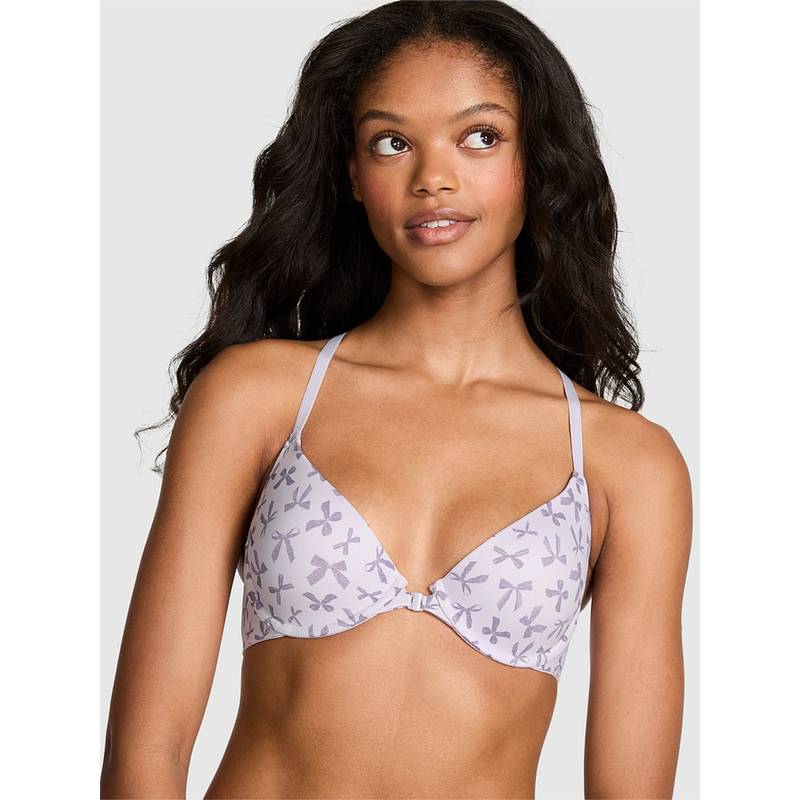 Victoria's Secret Pink Wear Everywhere Lavender Printed T-Shirt Bra (38D)