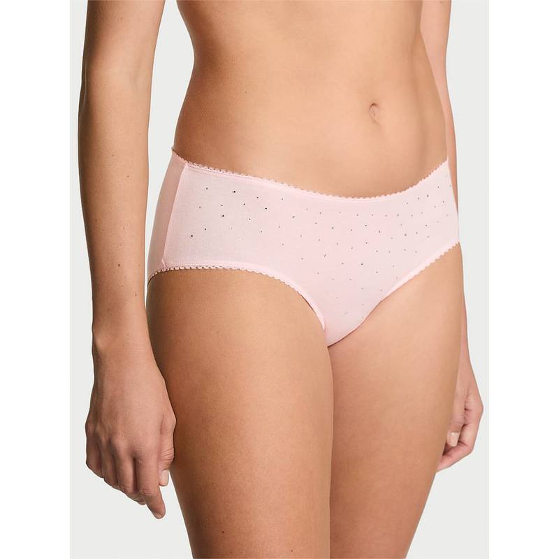 Victoria's Secret Pink Stretch Cotton Sparkle Hiphugger Panty (XS)