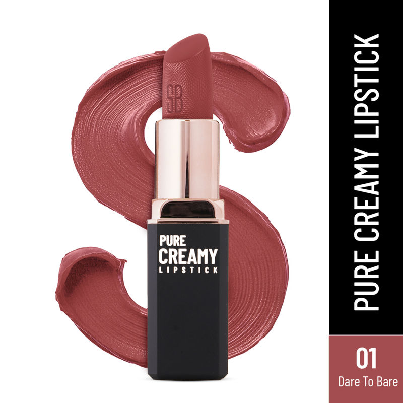 Swiss Beauty Pure Creamy Matte Lipstick - 01 Dare To Bare