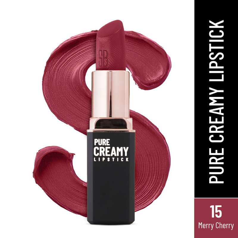 Swiss Beauty Pure Creamy Matte Lipstick - 15 Merry Cherry