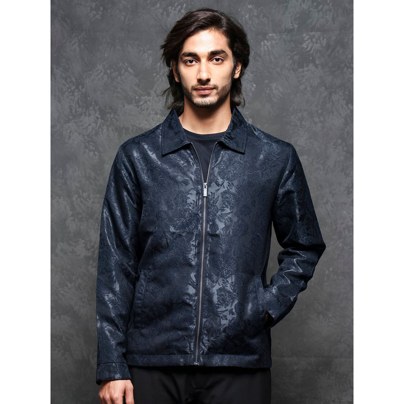 Rare Rabbit Braga Dark Navy Blue Jacket (XS)