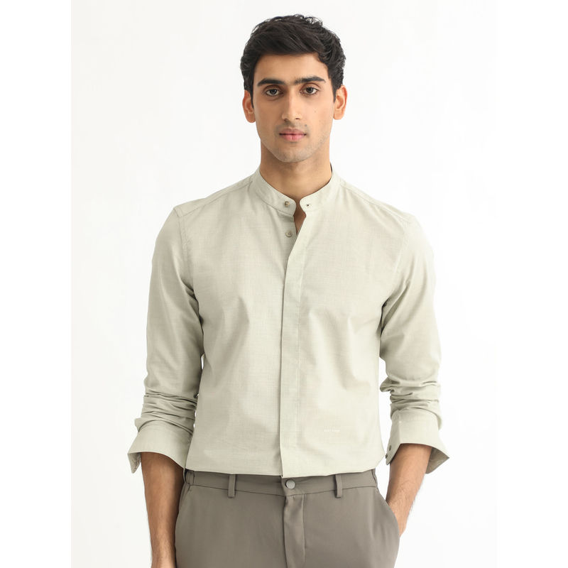 Rare Rabbit Cadim Light Green Casual Shirt (S)