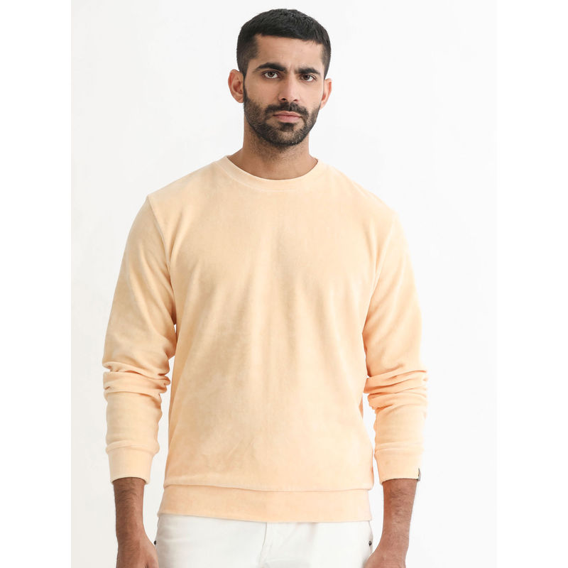 Rare Rabbit Dube Primary Peach Sweatshirt (L)
