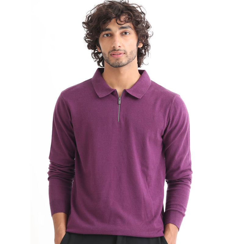 Rare Rabbit Griffin Primary Purple Sweater (2XL)