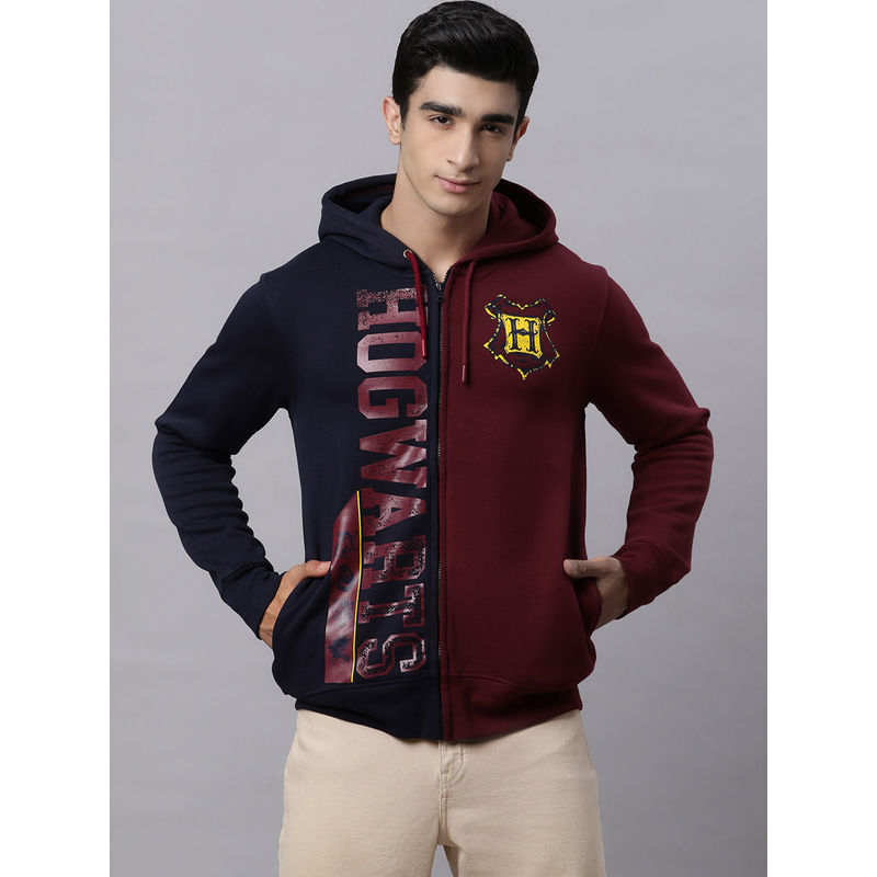 Free Authority Mens Harry Potter Printed Multi-Color Hoodie (S)