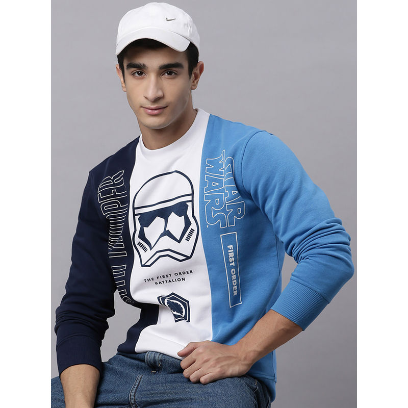 Free Authority Mens Star Wars Loose Moonlight Multi-Color Sweatshirt (L)
