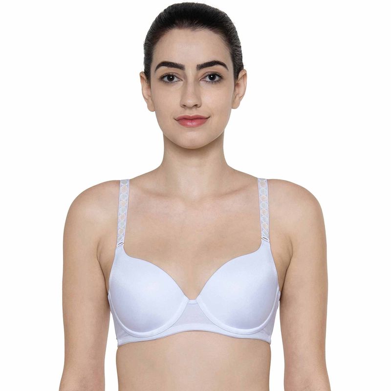 Triumph Fancy Invisible Wired Padded Medium Coverage Support T-Shirt Bra - White (32C)