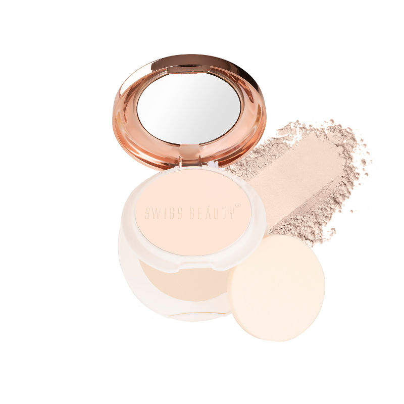 Swiss Beauty Oil Control Compact Powder - 01 Pearly Ivory