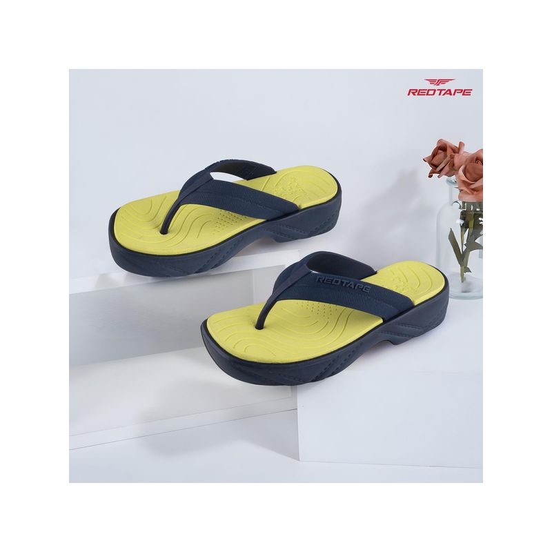Red Tape Womens Navy Blue Eva Comfort Flipflops (UK 4)
