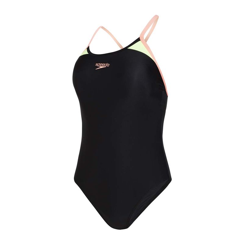 Speedo Thinstrap Racerback Swimsuit - Black (26)