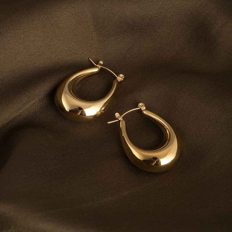 Buy Palmonas U-Shaped Chunky Hoop Earrings Online