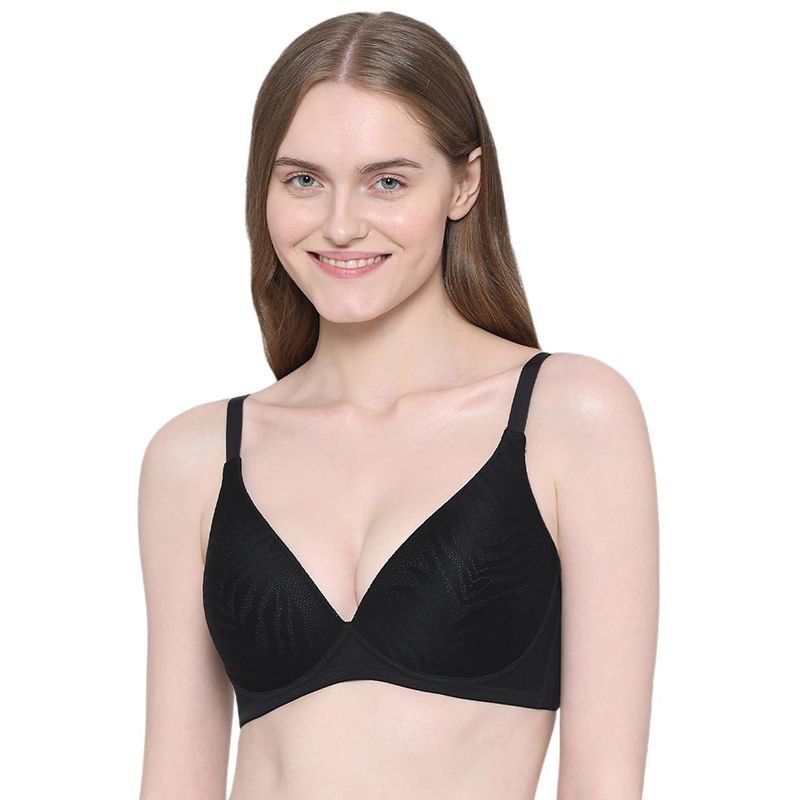 Wacoal Womens Mysa Padded 3/4Th Cup Everyday Wear T-Shirt Bra - Black (32C)