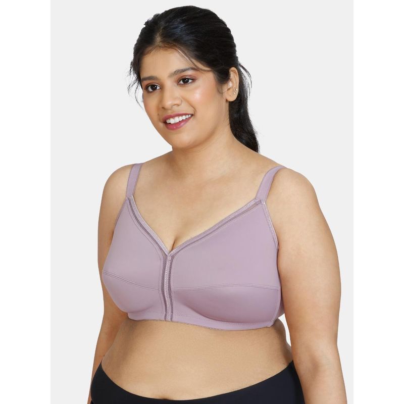 Zivame True Curv Cotton Laminated Full Coverage Minimiser Bra - Elderberry (38E)