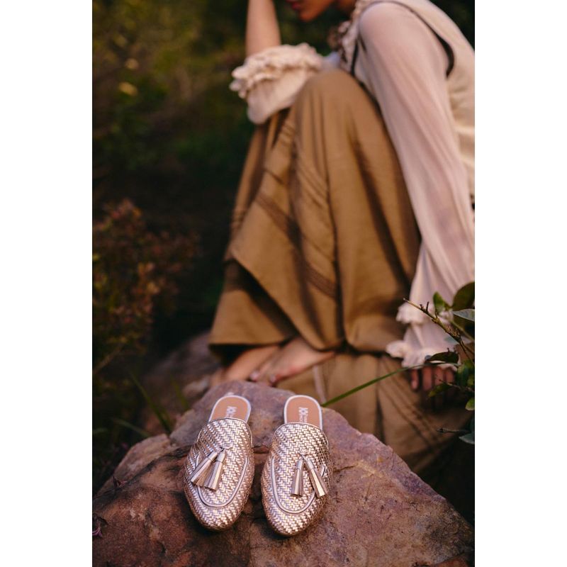 Vanilla Moon Ozzy Slip On Flats Mules - Rose Gold (EURO 36)