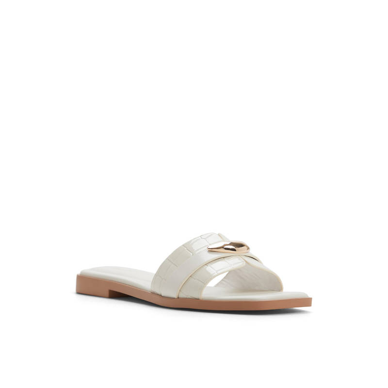 Aldo Brielaa Women White Flats (UK 8)